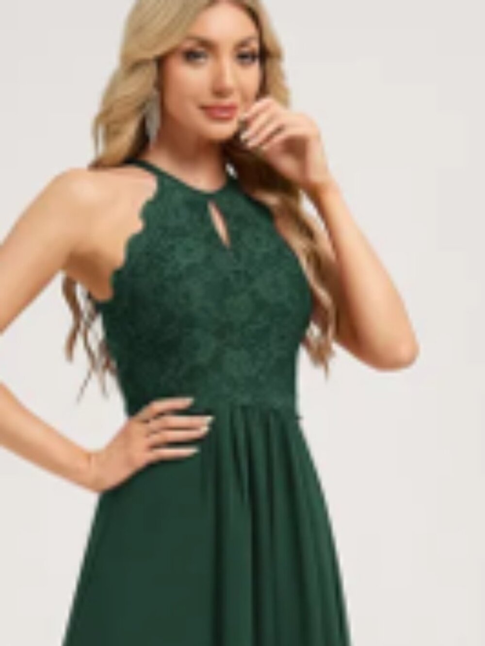 JJ’s House Ink Blue A-line Lace Dress Formal Gown Size: 4